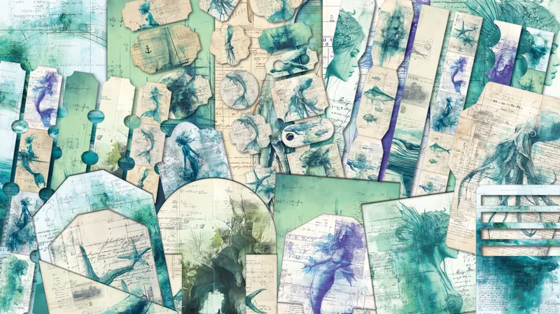 Mermaid Junk Journal Kit