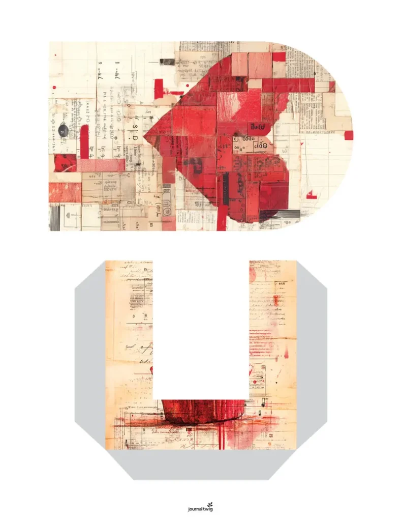 valentine's day junk journal kit printable
