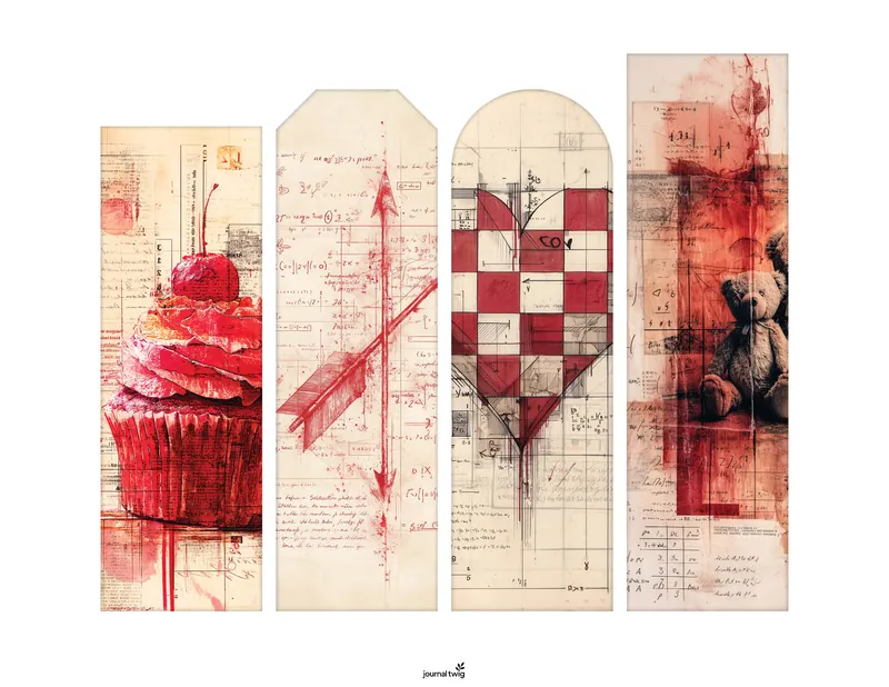 valentine printable bookmarks