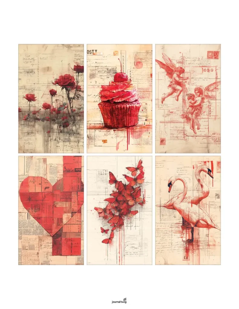 love journal mini cards
