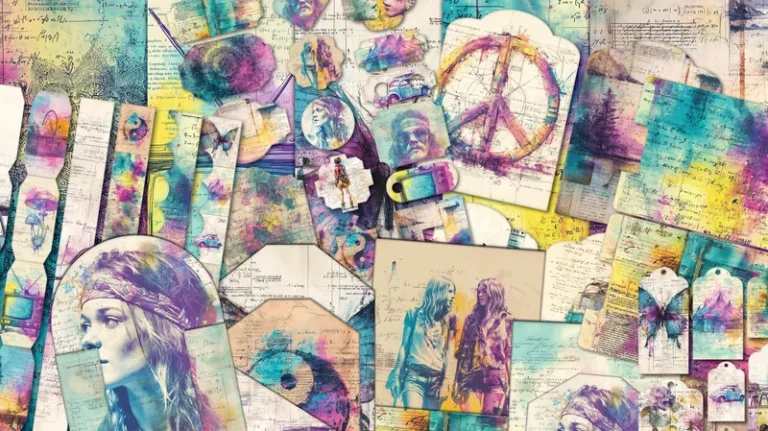 Free Hippie Junk Journal Kit Printable