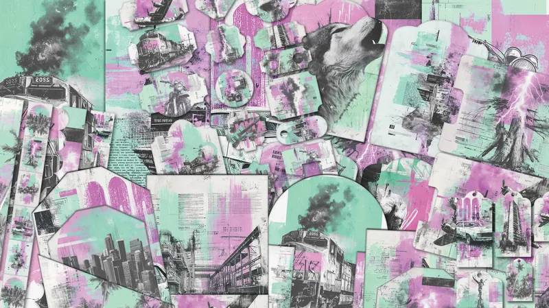 Punk Rock Poster Junk Journal Kit