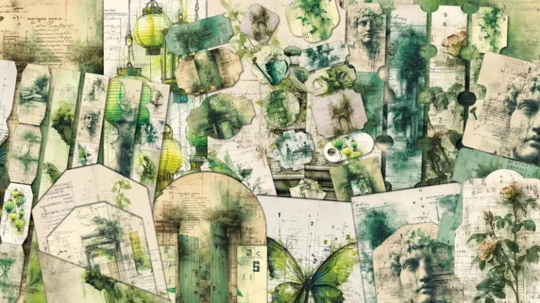 Free Secret Garden Junk Journal Kit
