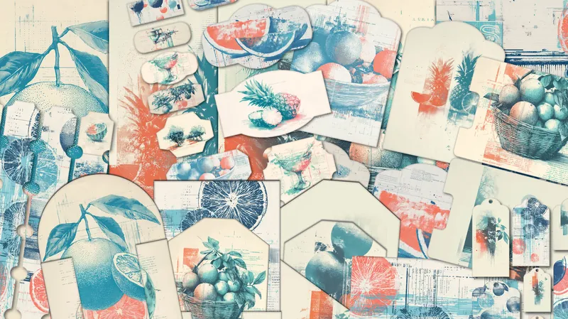 Tropical Fruit Junk Journal Kit