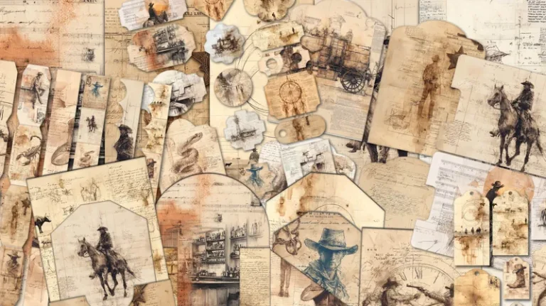 Free Wild West Junk Journal Kit