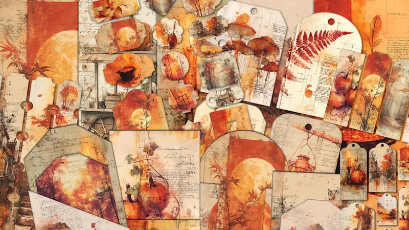 Fall Junk Journal Kit - Autumn Art Journal