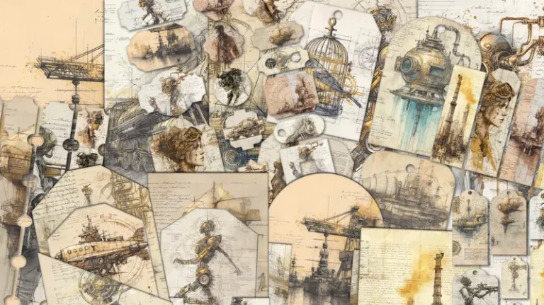 Free Steampunk Junk Journal Kit